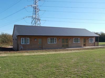 Pic 53. 18.0m x 7.8m Cricket Pavilion with slate roof